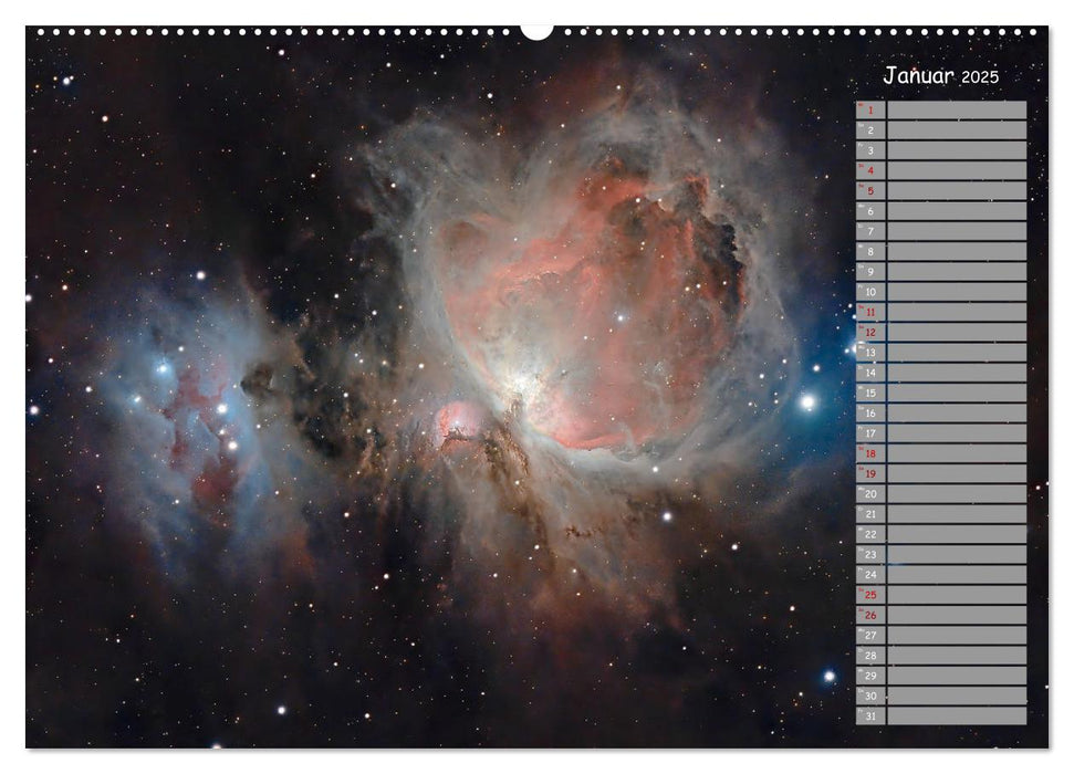 Deep-Sky Amateurastronomie (CALVENDO Premium Wandkalender 2025)