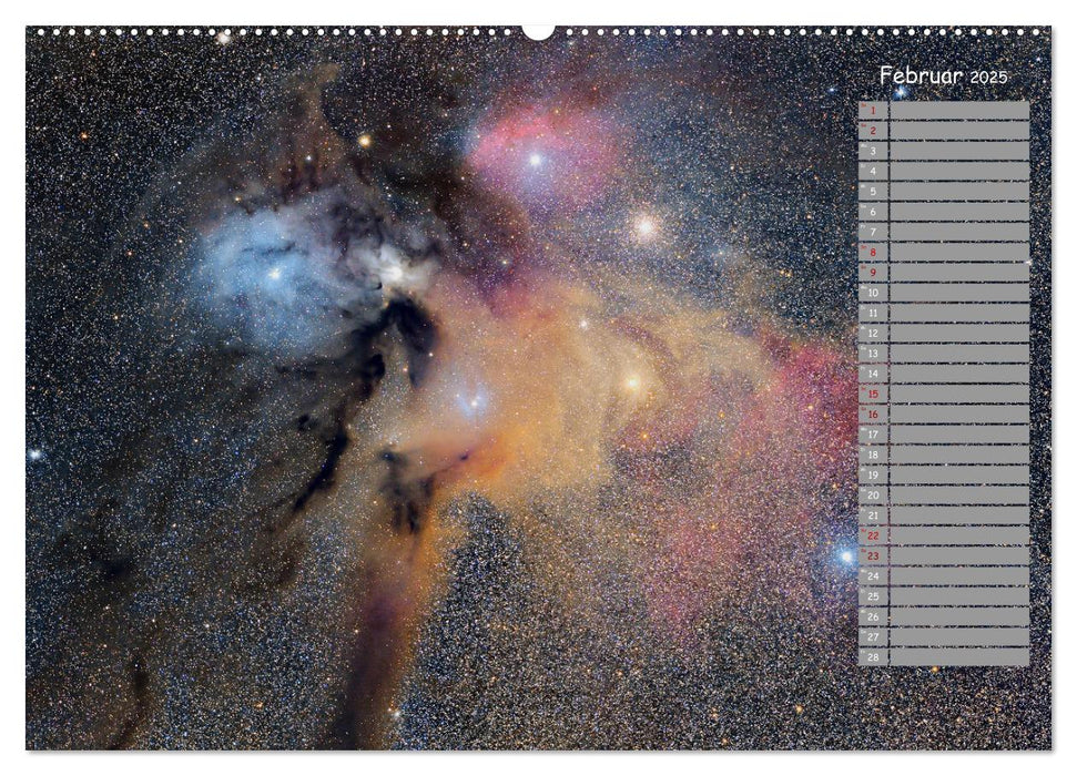 Deep-Sky Amateurastronomie (CALVENDO Premium Wandkalender 2025)