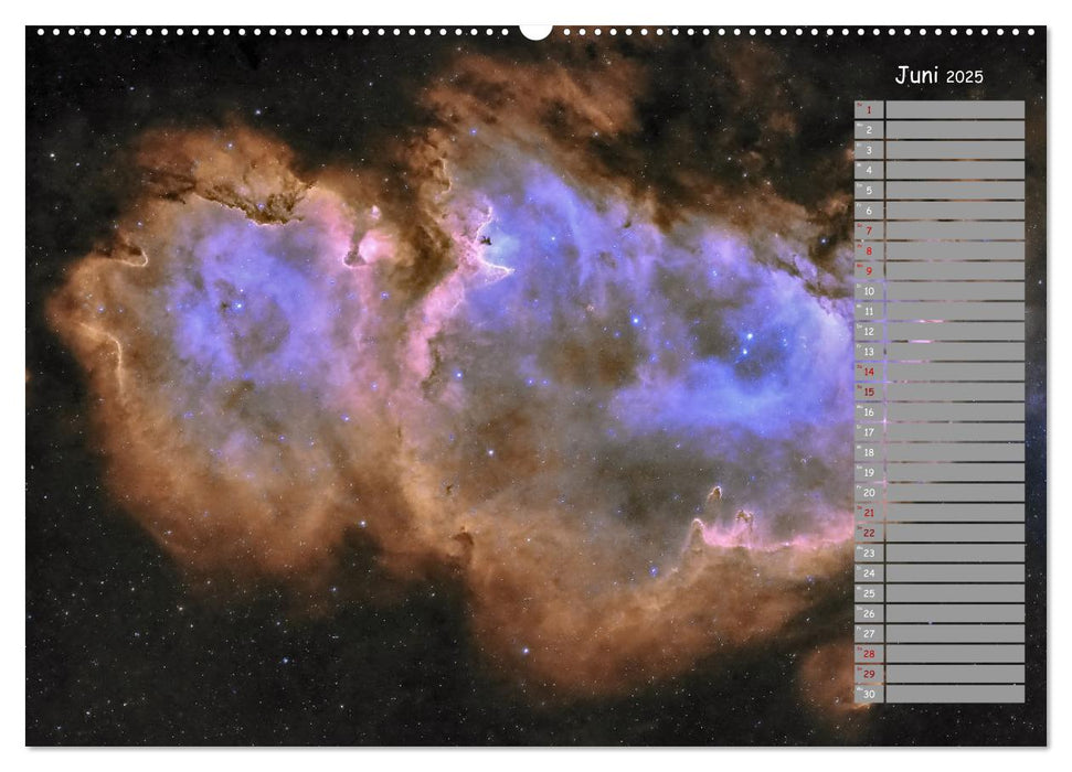 Deep-Sky Amateurastronomie (CALVENDO Premium Wandkalender 2025)