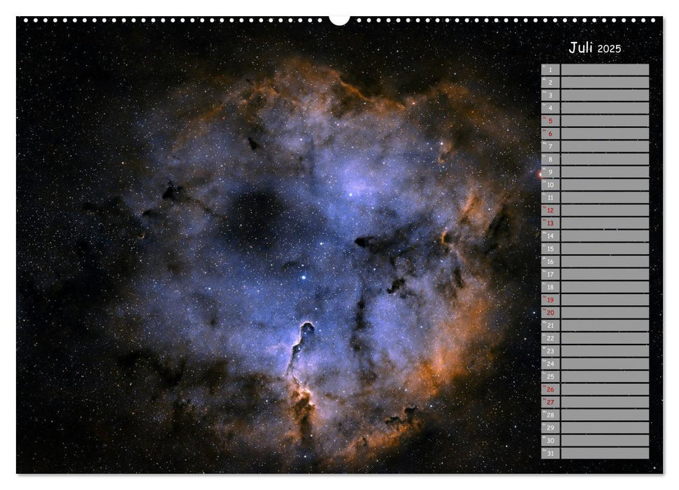 Deep-Sky Amateurastronomie (CALVENDO Premium Wandkalender 2025)