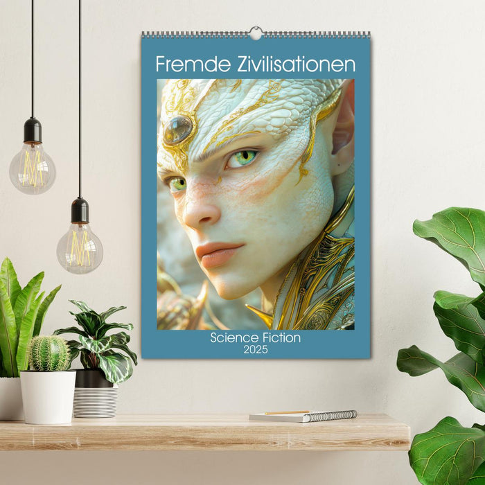 Fremde Zivilisationen - Science Fiction (CALVENDO Wandkalender 2025)