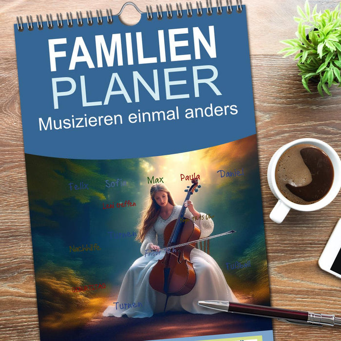 Musizieren einmal anders (CALVENDO Familienplaner 2025)