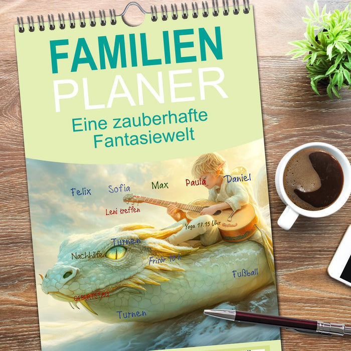 Eine zauberhafte Fantasiewelt (CALVENDO Familienplaner 2025)