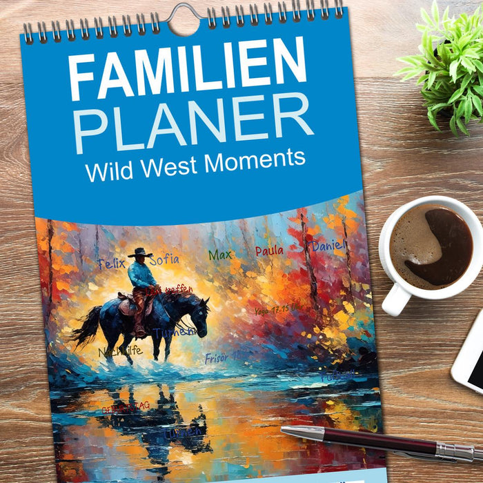 Wild West Moments (CALVENDO Familienplaner 2025)