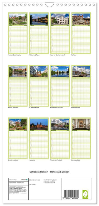 Schleswig-Holstein - Hansestadt Lübeck (CALVENDO Familienplaner 2025)
