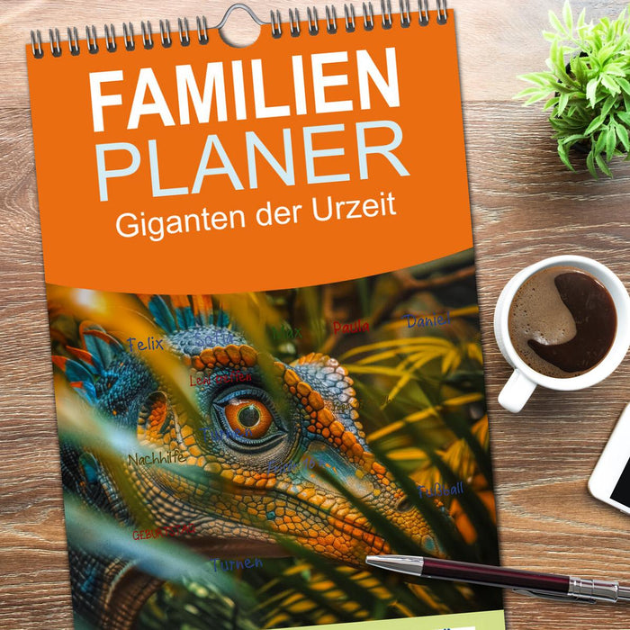 Giganten der Urzeit (CALVENDO Familienplaner 2025)