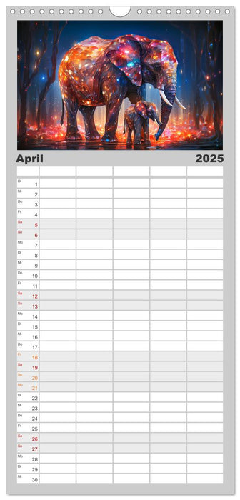 Elefantastisch (CALVENDO Familienplaner 2025)