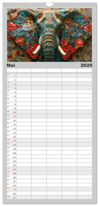 Elefantastisch (CALVENDO Familienplaner 2025)