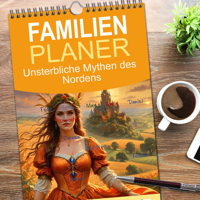 Unsterbliche Mythen des Nordens (CALVENDO Familienplaner 2025)