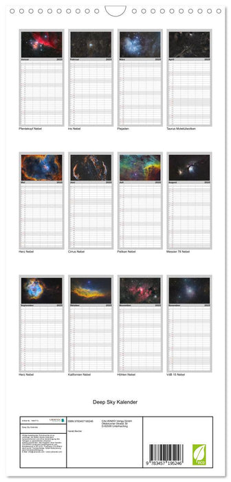 Deep Sky Kalender (CALVENDO Familienplaner 2025)