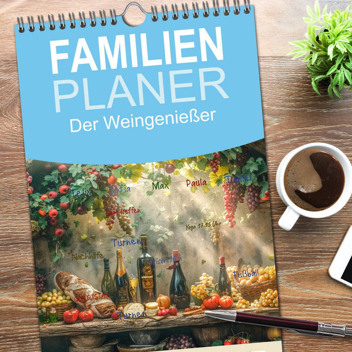 Der Weingenießer (CALVENDO Familienplaner 2025)