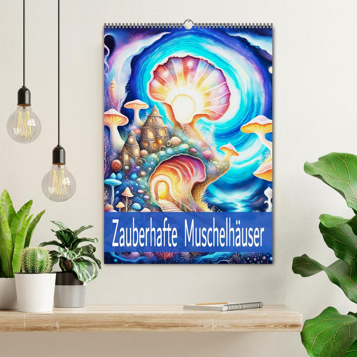 Zauberhafte Muschelhäuser (CALVENDO Wandkalender 2025)