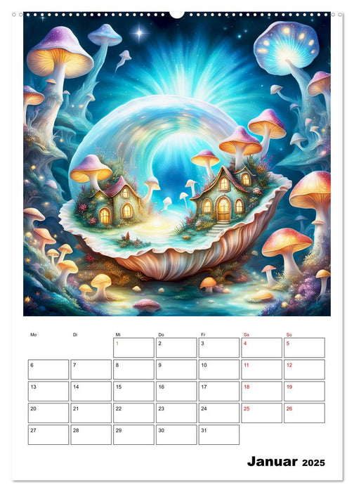 Zauberhafte Muschelhäuser (CALVENDO Wandkalender 2025)