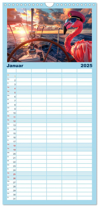 Der tierisch Skipper-Kalender (CALVENDO Familienplaner 2025)