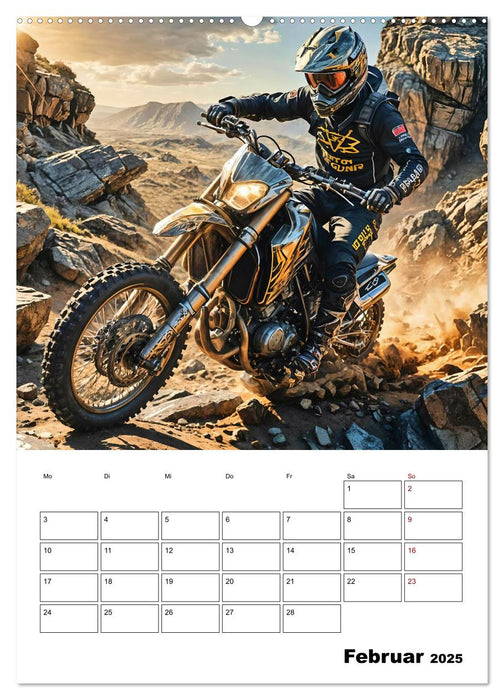 Vollgas und Adrenalin - Motocross-Action pur! (CALVENDO Wandkalender 2025)