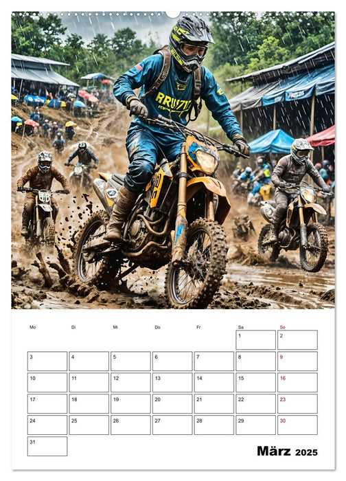 Vollgas und Adrenalin - Motocross-Action pur! (CALVENDO Wandkalender 2025)