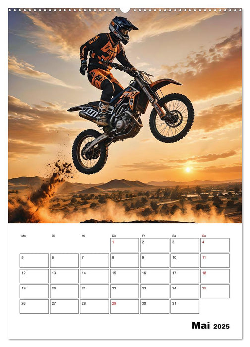 Vollgas und Adrenalin - Motocross-Action pur! (CALVENDO Wandkalender 2025)