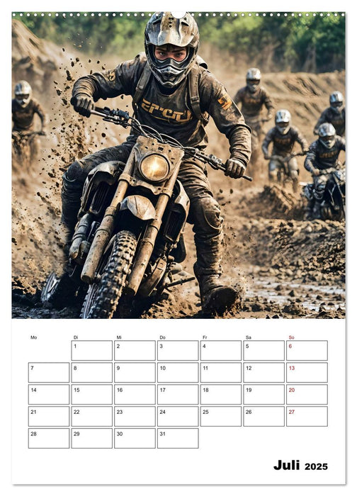 Vollgas und Adrenalin - Motocross-Action pur! (CALVENDO Premium Wandkalender 2025)