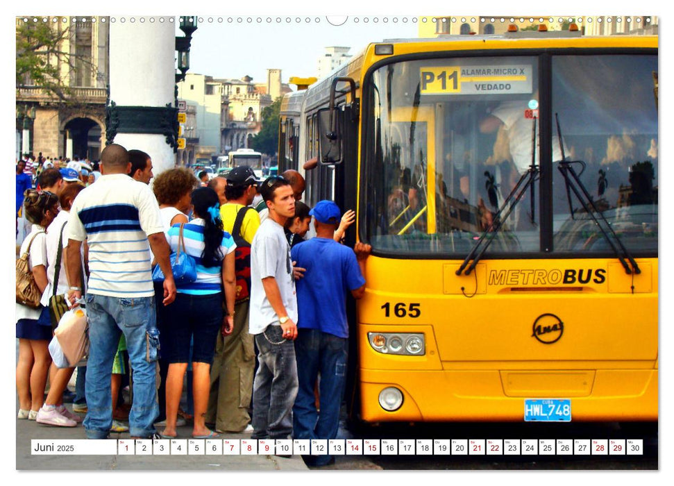 Omnibus-Welt - Autobusse in Kuba (CALVENDO Wandkalender 2025)