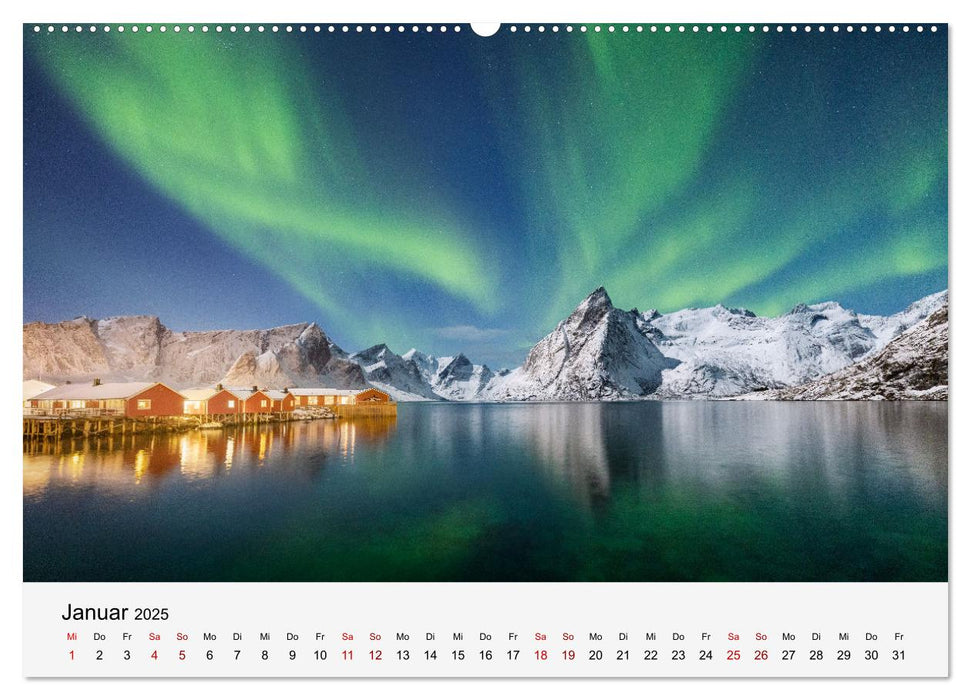 Farben der Lofoten - Jahreszeiten jenseits des Polarkreises (CALVENDO Wandkalender 2025)