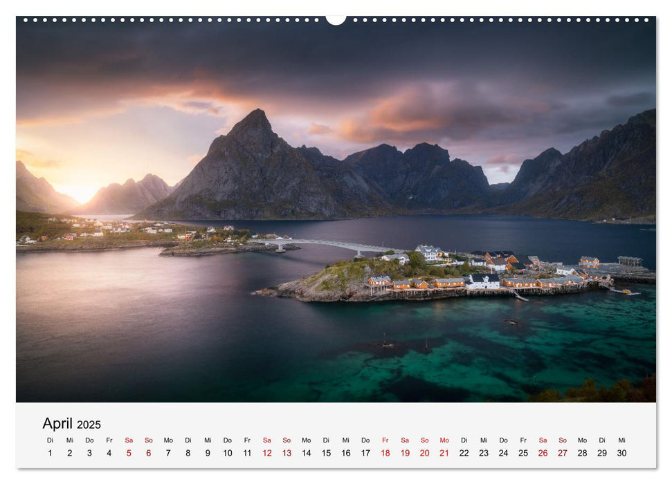 Farben der Lofoten - Jahreszeiten jenseits des Polarkreises (CALVENDO Wandkalender 2025)