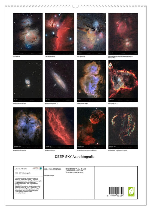 DEEP-SKY Astrofotografie (CALVENDO Premium Wandkalender 2025)