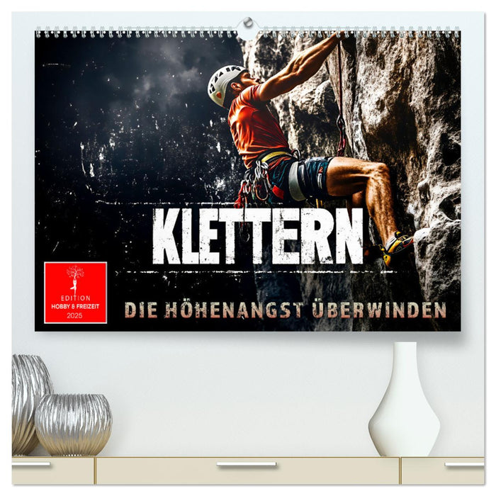 Klettern - die Höhenangst überwinden (CALVENDO Premium Wandkalender 2025)