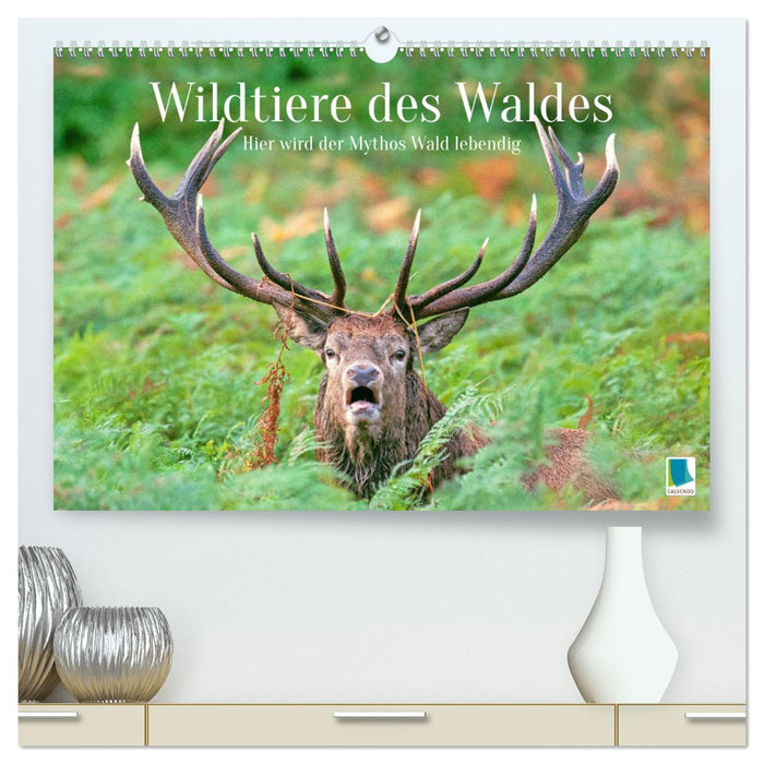 Wildtiere des Waldes: Hier wird der Mythos Wald lebendig (CALVENDO Premium Wandkalender 2025)