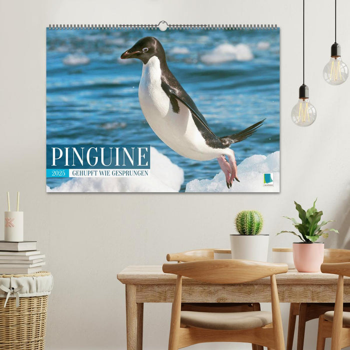 Pinguine: Gehupft wie gesprungen (CALVENDO Wandkalender 2025)