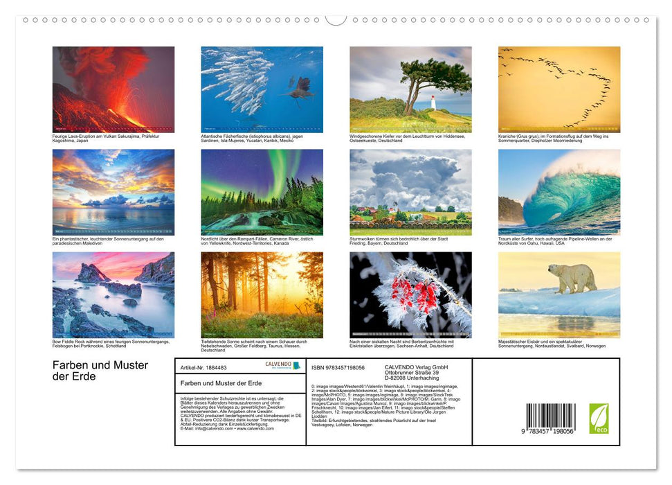 Farben und Muster der Erde (CALVENDO Premium Wandkalender 2025)