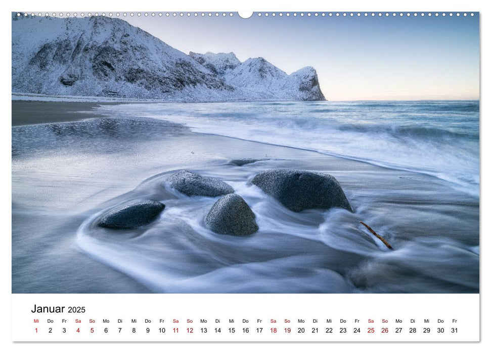 Im Rhythmus der Wellen - Ein Jahr am Meer (CALVENDO Wandkalender 2025)