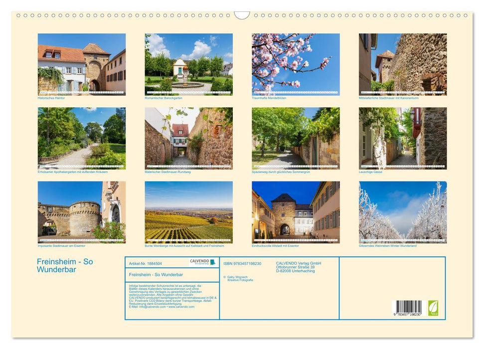 Freinsheim - So Wunderbar (CALVENDO Wandkalender 2025)