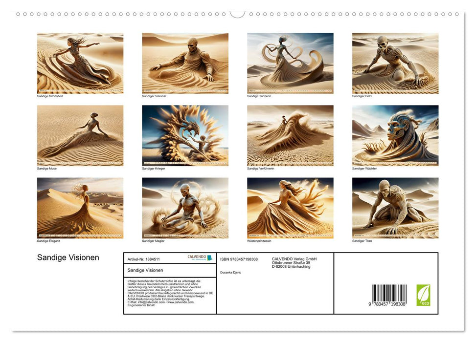 Sandige Visionen (CALVENDO Premium Wandkalender 2025)