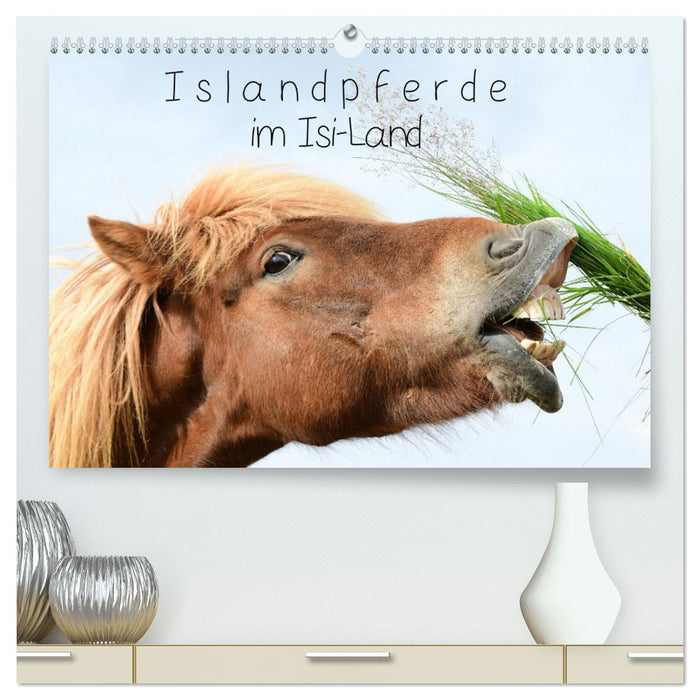 Islandpferde im Isi-Land (CALVENDO Premium Wandkalender 2025)