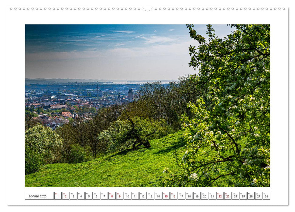 Singen zwischen Natur und Industrie (CALVENDO Premium Wandkalender 2025)