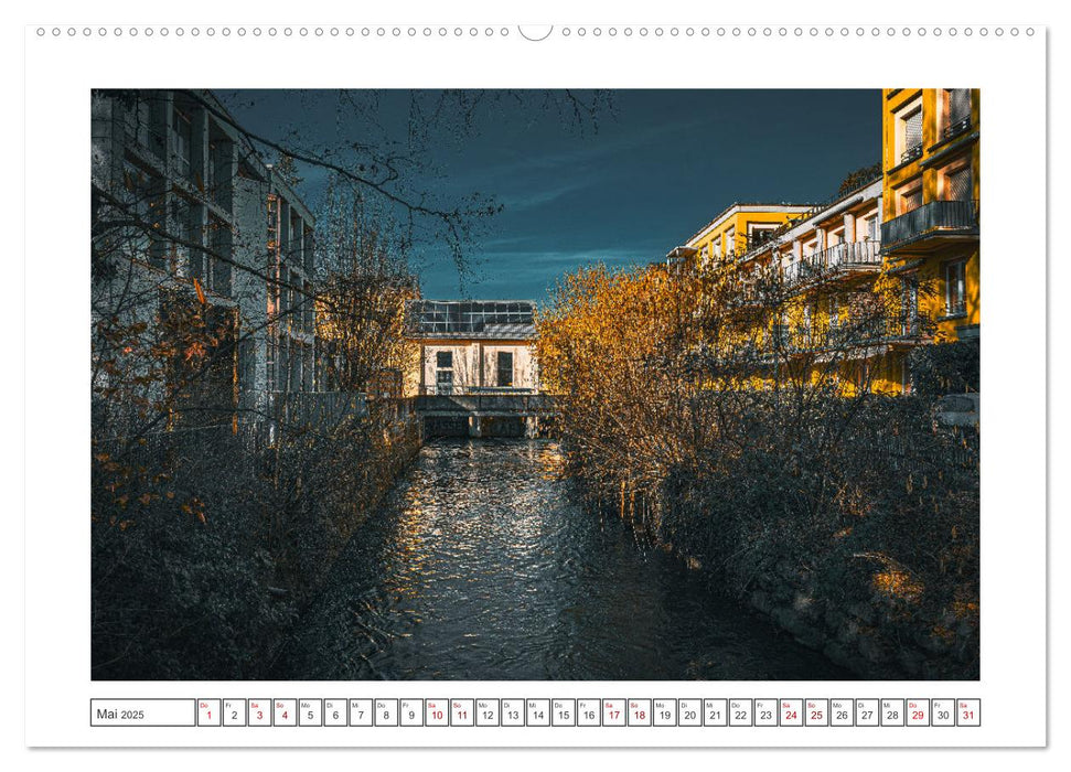 Singen zwischen Natur und Industrie (CALVENDO Premium Wandkalender 2025)