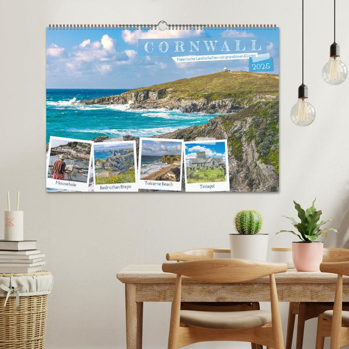 Cornwall - Malerische Landschaften mit grandiosen Küsten (CALVENDO Wandkalender 2025)