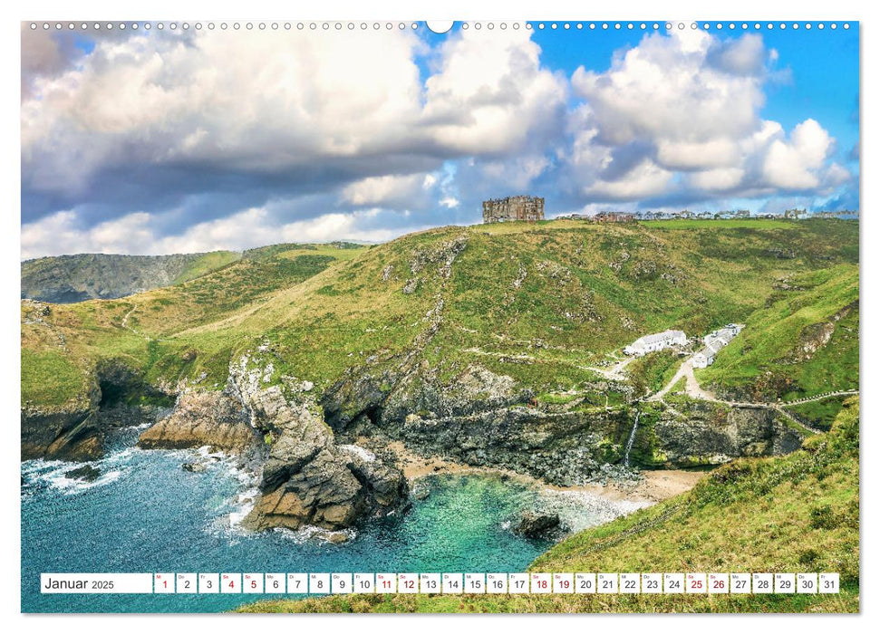 Cornwall - Malerische Landschaften mit grandiosen Küsten (CALVENDO Wandkalender 2025)