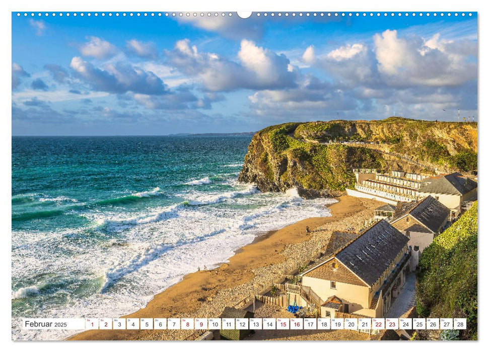 Cornwall - Malerische Landschaften mit grandiosen Küsten (CALVENDO Wandkalender 2025)