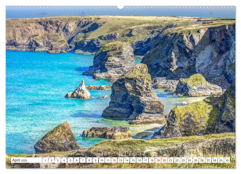 Cornwall - Malerische Landschaften mit grandiosen Küsten (CALVENDO Wandkalender 2025)