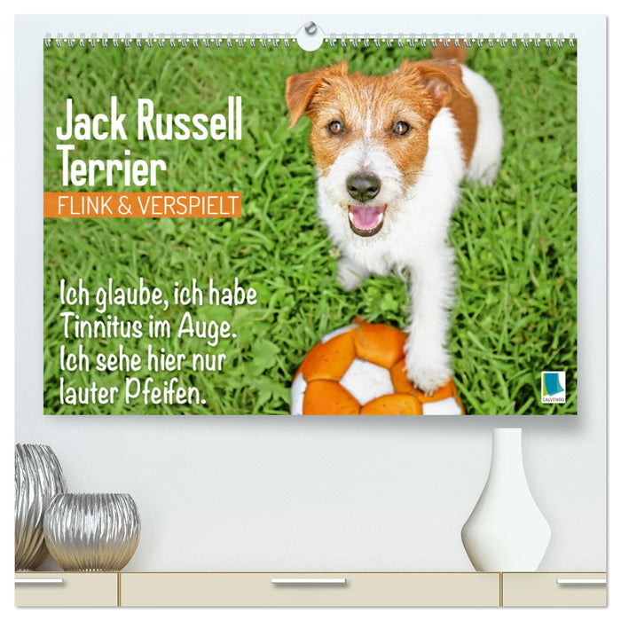 Jack Russell Terrier: flink und verspielt (CALVENDO Premium Wandkalender 2025)