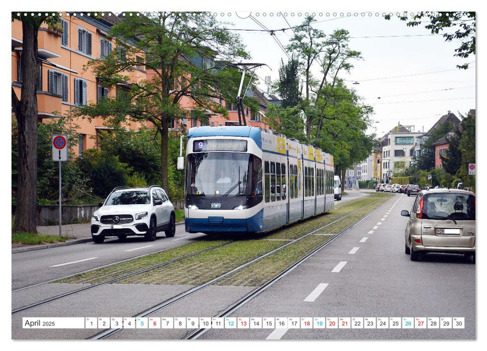 Die Zürcher Tram (CALVENDO Wandkalender 2025)