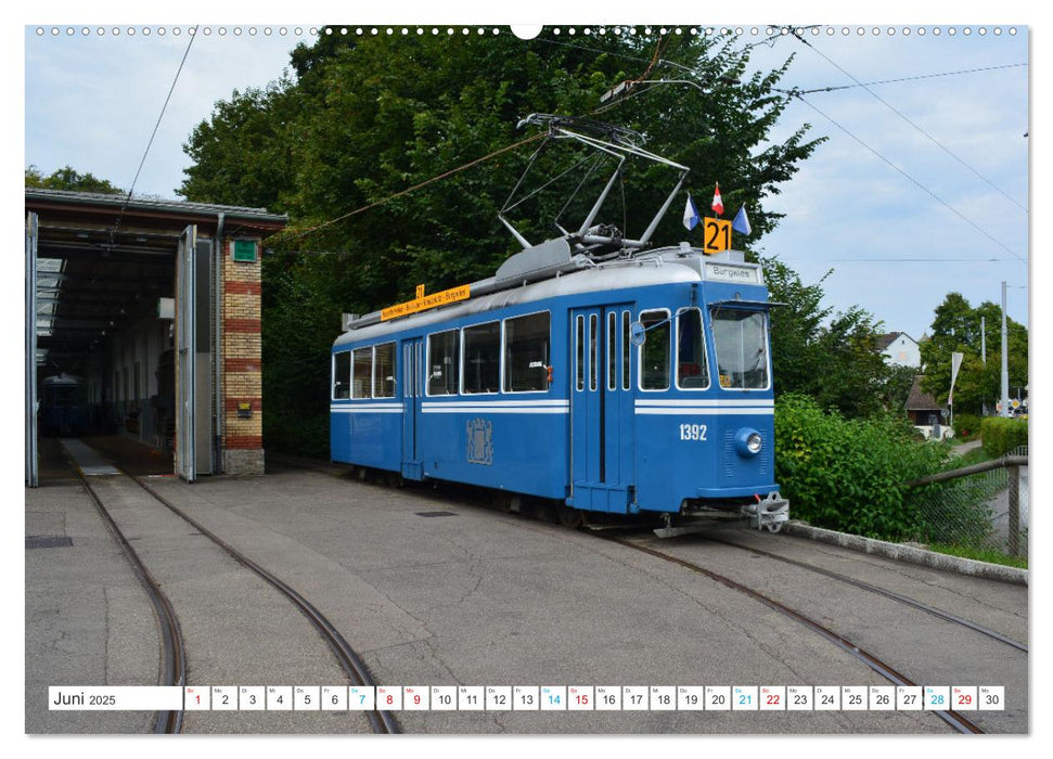 Die Zürcher Tram (CALVENDO Wandkalender 2025)