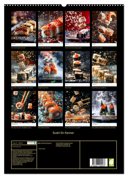 Sushi für Kenner (CALVENDO Premium Wandkalender 2025)