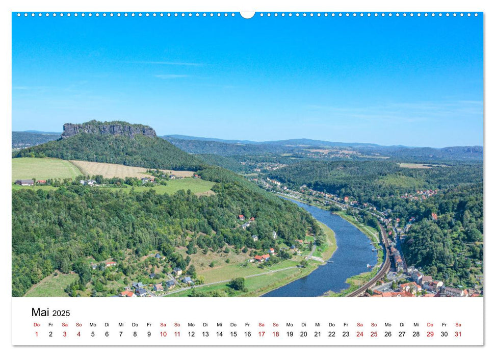 Bergfestung Königstein (CALVENDO Wandkalender 2025)