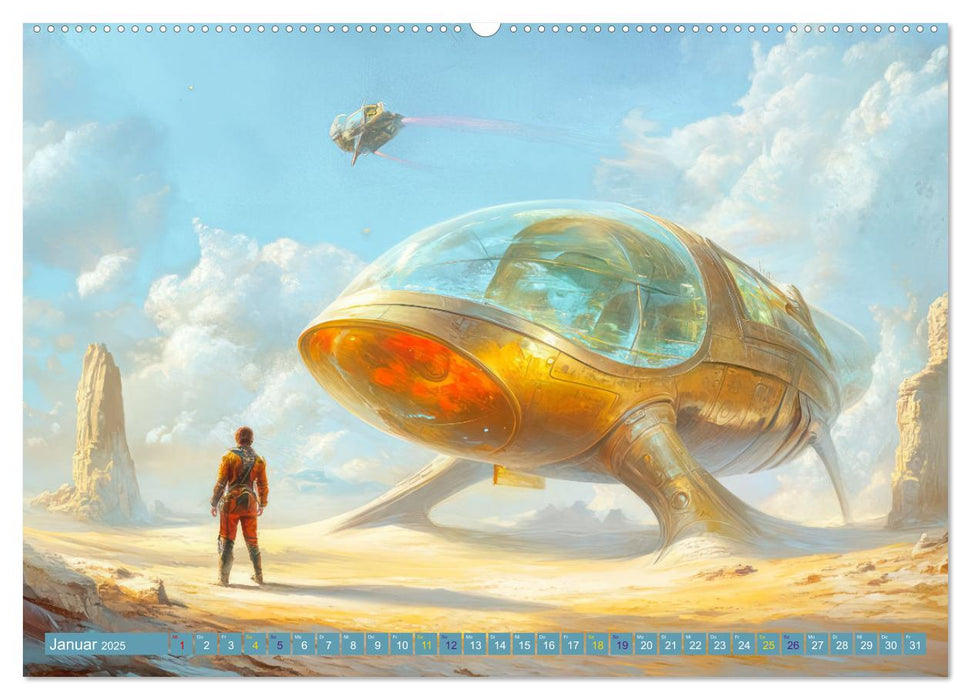 Science Fiction - Originelle Welten (CALVENDO Wandkalender 2025)