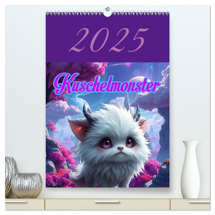 Kuschel Monster (CALVENDO Premium Wandkalender 2025)