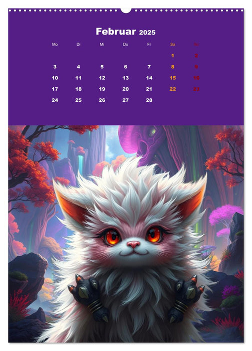 Kuschel Monster (CALVENDO Premium Wandkalender 2025)