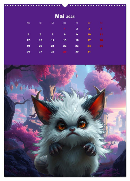 Kuschel Monster (CALVENDO Premium Wandkalender 2025)