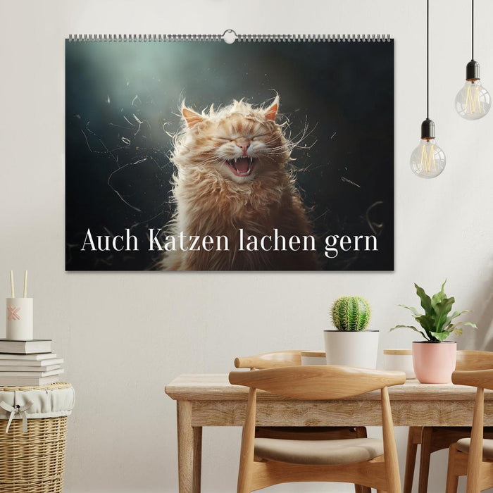 Auch Katzen lachen gern (CALVENDO Wandkalender 2025)